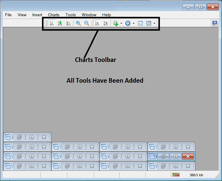 How Do I Use the MT4 Bitcoin Charts Toolbar in MetaTrader 4? - MT4 Bitcoin Charts Toolbar Menu Tutorial