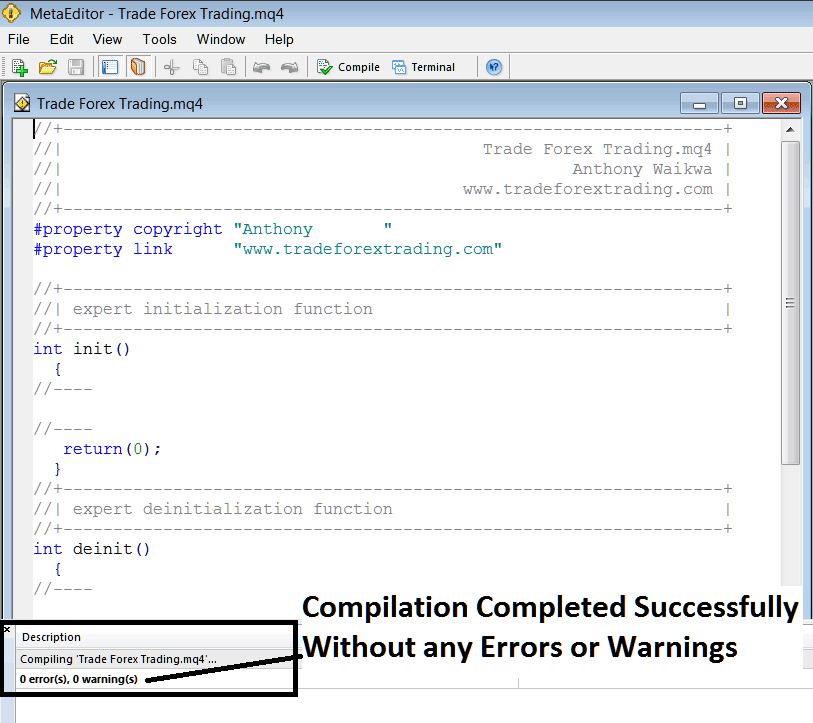 MetaEditor Programming Adding an Automated Crypto Expert Advisor on MT5 - How to Add Automated BTCUSD Trading EAs in MT5