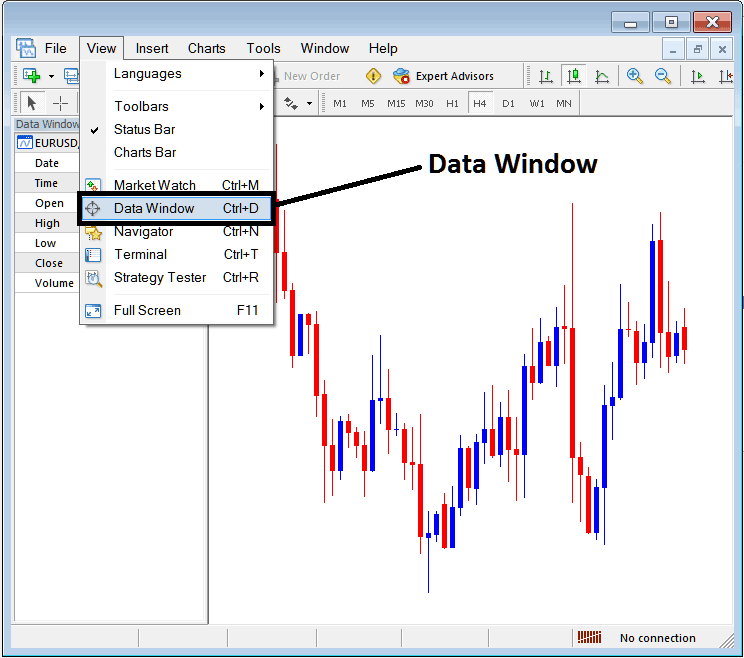 MT5 Data Window - MT5 BTCUSD Crypto Trading Platform Data Window PDF - Data Window in MT5 Explained